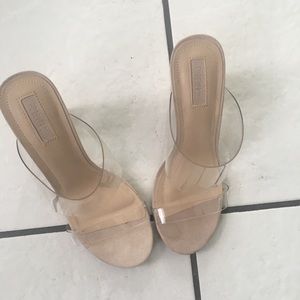 Lucite Platform Heels